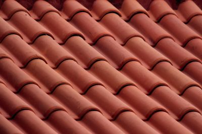 Red Tile Roof Close-up